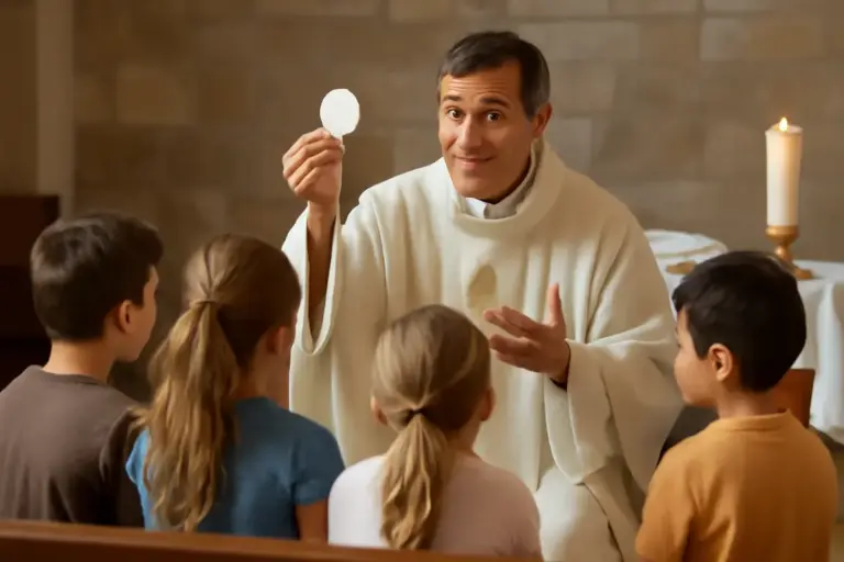 Liturgia eucaristica spiegata ai bambini: un approccio concreto per coinvolgerli davvero